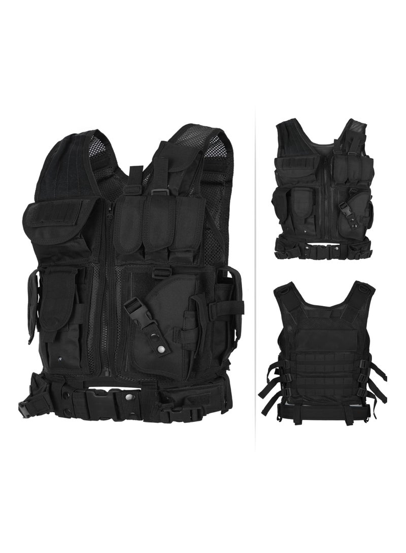 Arabest Vest Lightweight Breathable Polyester Combat-Vest Outdoor Training Vest Adjustable for Adults CS/Hunting/Training - Image 5