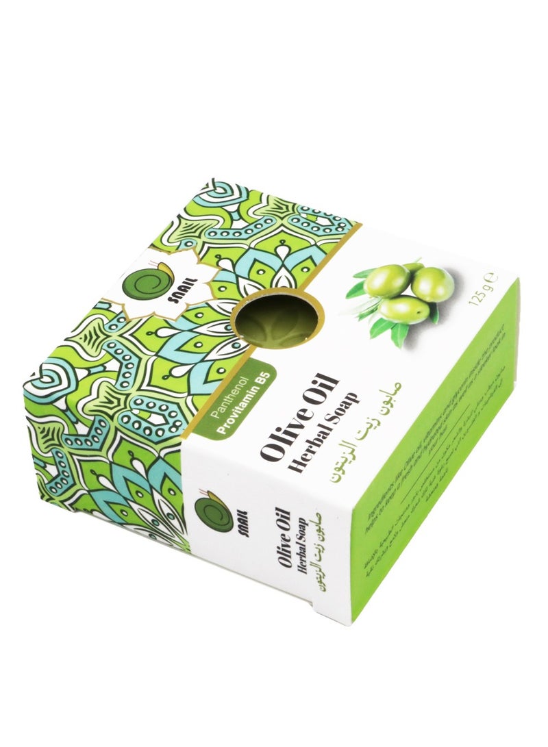 سنايل صابون زيت الزيتون العشبي مع البانثينول وبروفيتامين ب5 لترطيب وتنقية البشرة 125 جرام - Image 3