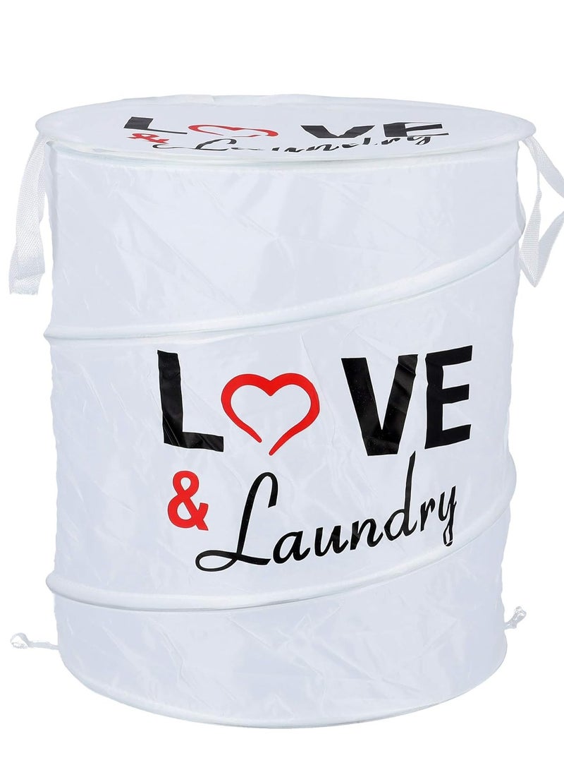 Raxoom Cloth Hamper Large Laundry Basket, Collapsible Fabric Laundry Hamper, Foldable Clothes Bag, Folding Washing Bin (Black) - Image 3