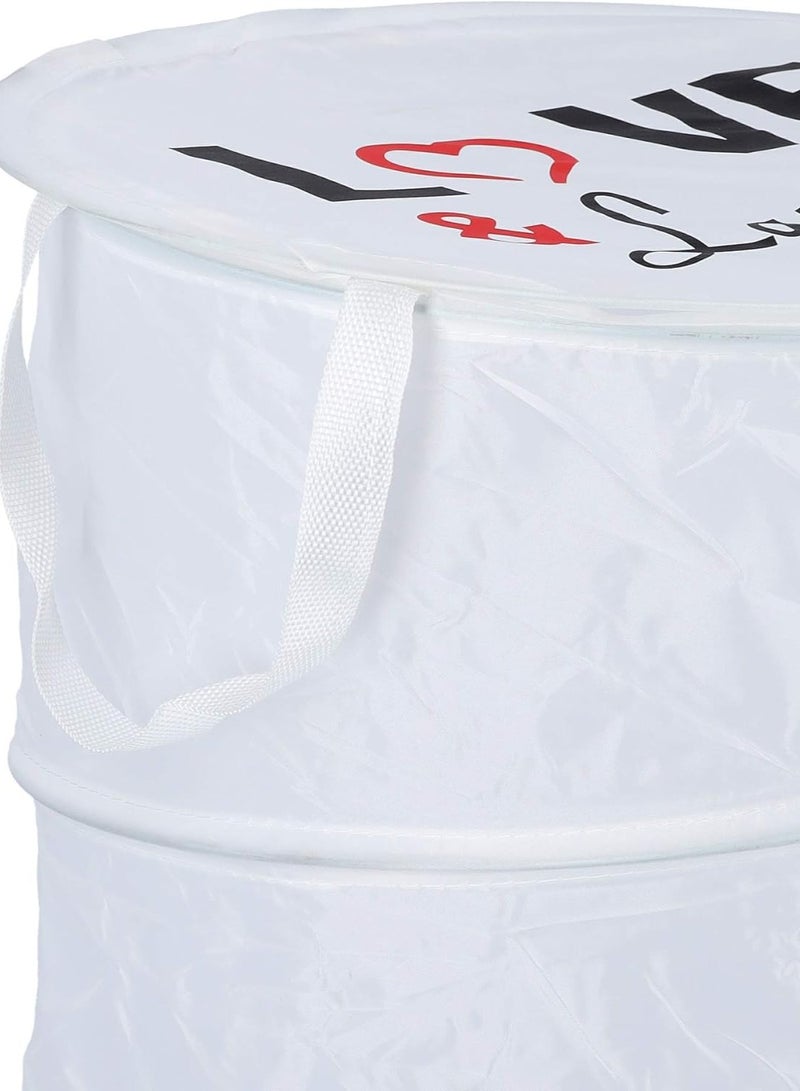 Raxoom Cloth Hamper Large Laundry Basket, Collapsible Fabric Laundry Hamper, Foldable Clothes Bag, Folding Washing Bin (Black) - Image 2