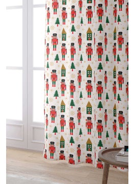 Cango Home Red Green New Year Themed Digital Printed Curtain CGH795-PR  - Image 2
