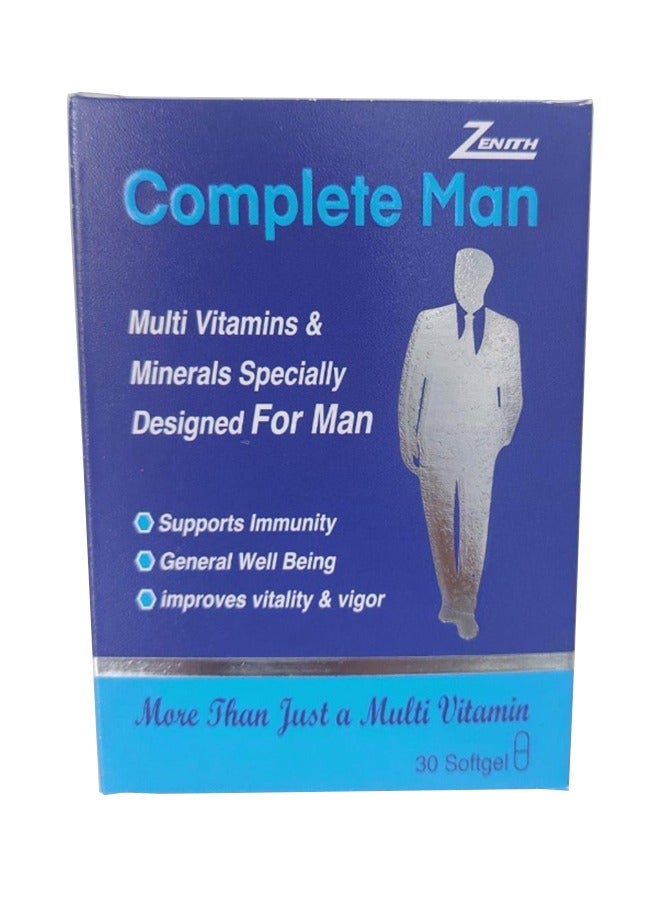 Zenith Complete Man 30 S – Comprehensive Men'S Health Supplement For Vitality, Energy, And Wellness - Image 1