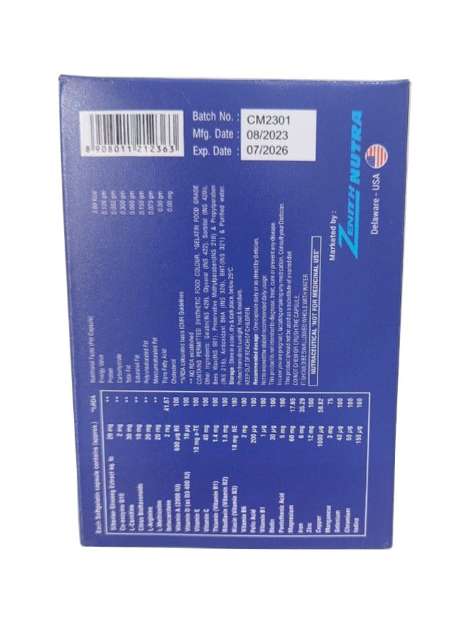 Zenith Complete Man 30 S – Comprehensive Men'S Health Supplement For Vitality, Energy, And Wellness - Image 2