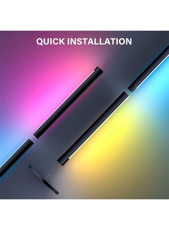 إن كي أكس مصباح أرضي LED RGBIC مزود بجهاز تحكم عن بعد يعمل بالبلوتوث للزاوية الدائمة وغرفة النوم والديكور على جانب السرير وغرفة المعيشة بطول 1.2 متر - Image 5