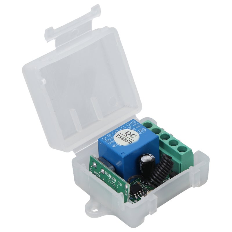 Remote Control Switch: DC 12V 1 Channel Relay, Independent Output Contact, Wireless Coding Technology - 10A Load Capacity, 3 Working Modes for Electric Door Window, Industrial Control, Lifting Equipme - Image 4
