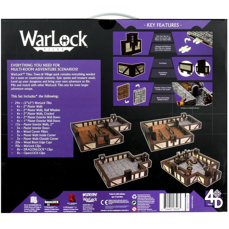 WizKids Warlock Tiles: Base Set â€“ Town & Village - Image 2