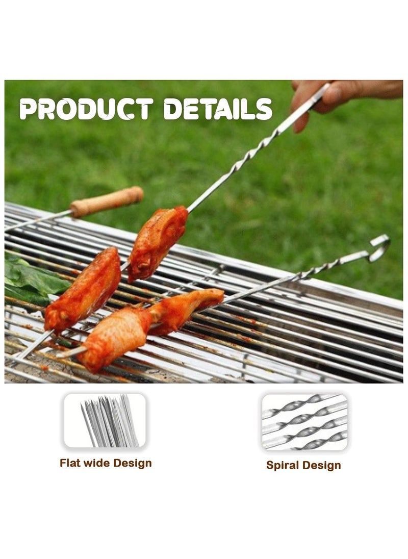 HOT GRILL Tornado Flat Stick - Roller Grill Tool, Tornado Maker, Spiral Food Maker, and Flat Top Grill Accessory  - Image 5