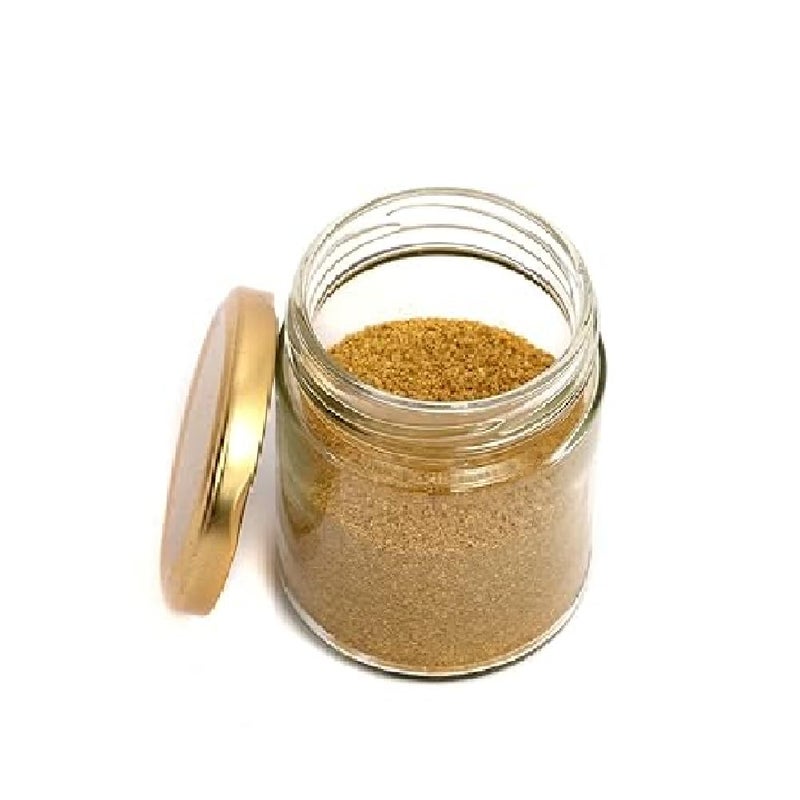 Big Cart Glass Small Containers Set Of 6 Airtight Masala And SpicesDry Fruits Storage Jars For Refrigerator Round Shape Bottle For Kitchen Storage 200 Ml Golden 6 Transparent - Image 2