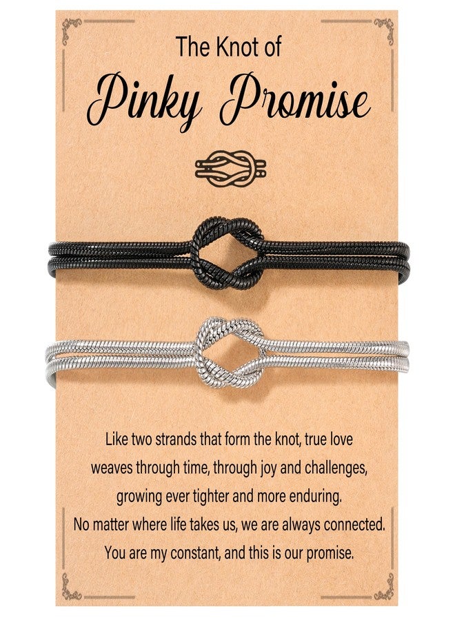 Tarsus Couples Bracelets, Valentines Day Gifts for Him Her Boyfriend Girlfriend Knot Matching Bracelets Couple Long Distance Relationship Gift Anniversary Christmas Birthday Gifts for Couples - Image 1