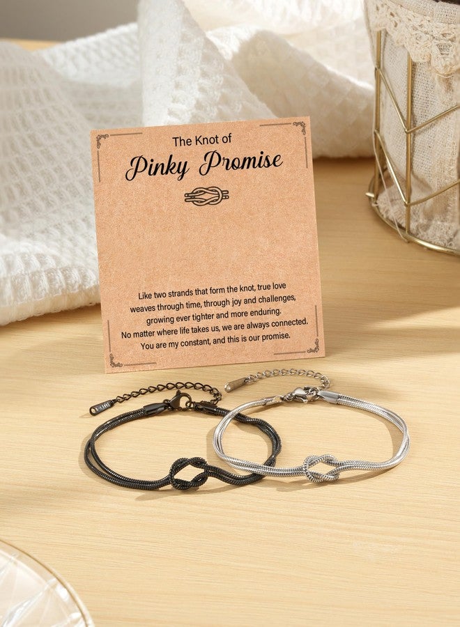 Tarsus Couples Bracelets, Valentines Day Gifts for Him Her Boyfriend Girlfriend Knot Matching Bracelets Couple Long Distance Relationship Gift Anniversary Christmas Birthday Gifts for Couples - Image 5
