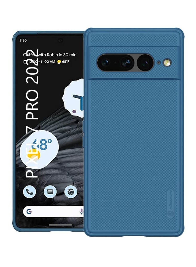 Nillkin Case Cover Super Frosted Shield Pro Matte All-Round Protection Cover for Google Pixel 7 Pro Blue - Image 1
