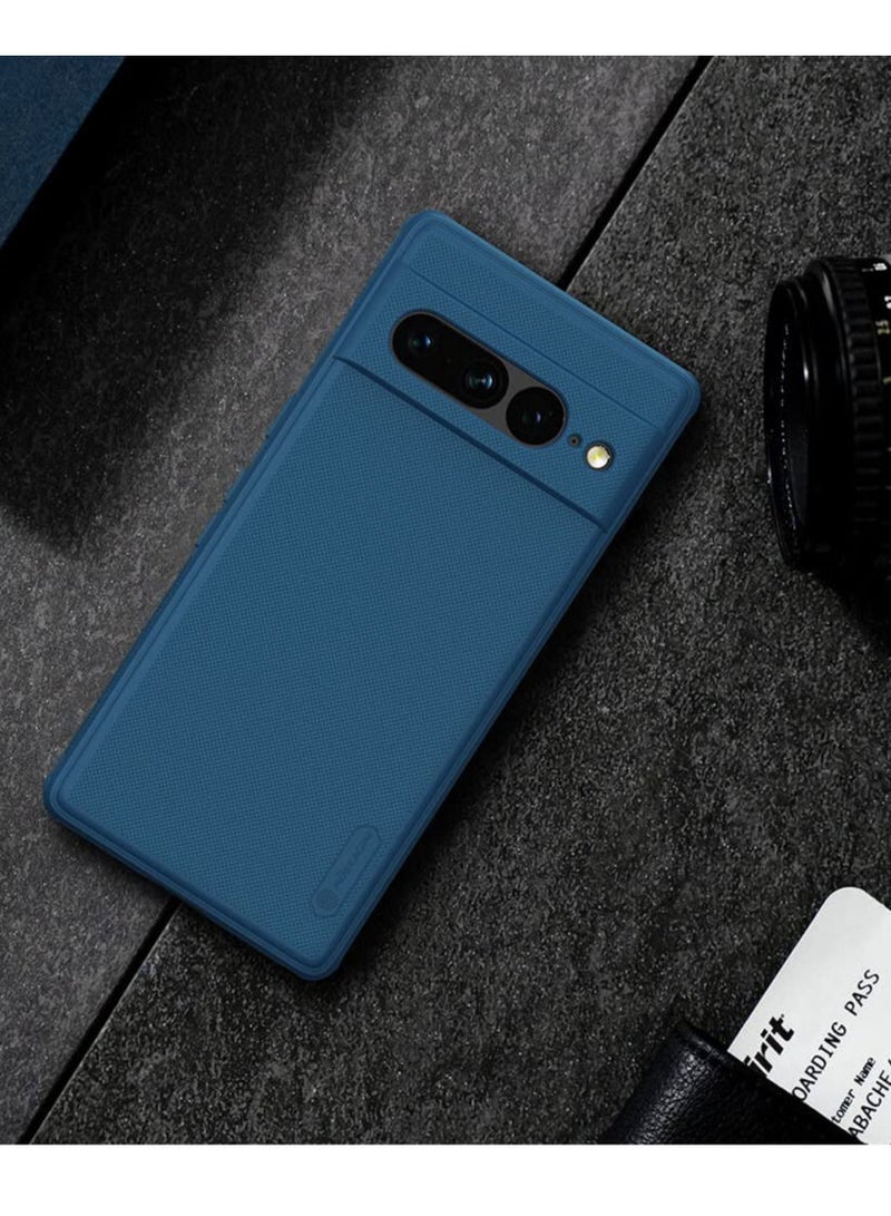 Nillkin Case Cover Super Frosted Shield Pro Matte All-Round Protection Cover for Google Pixel 7 Pro Blue - Image 2
