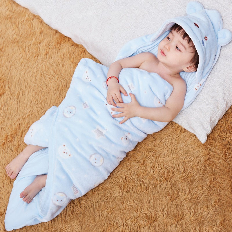 مصنع لجيل من وكيل الشعر للأطفال حديثي الولادة ملفوف ببطانية قطنية رقيقة في الربيع والخريف - Image 5