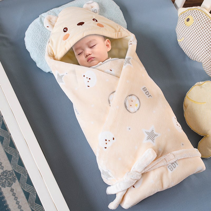 مصنع لجيل من وكيل الشعر للأطفال حديثي الولادة ملفوف ببطانية قطنية رقيقة في الربيع والخريف - Image 3