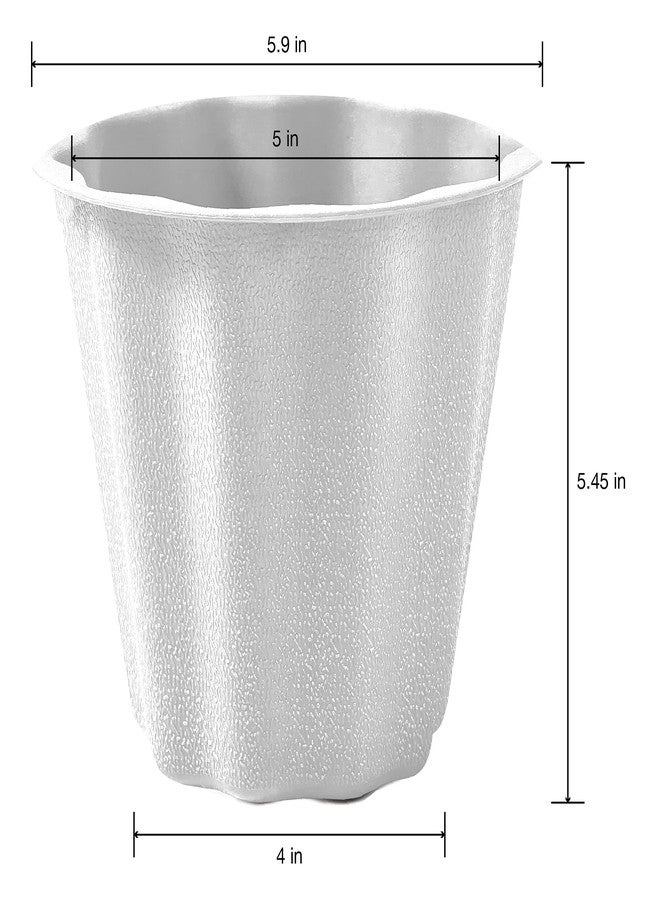 FloraCraft Floral Design Container 5.4 Inch x 5.9 Inch x 5.9 Inch White - Image 2