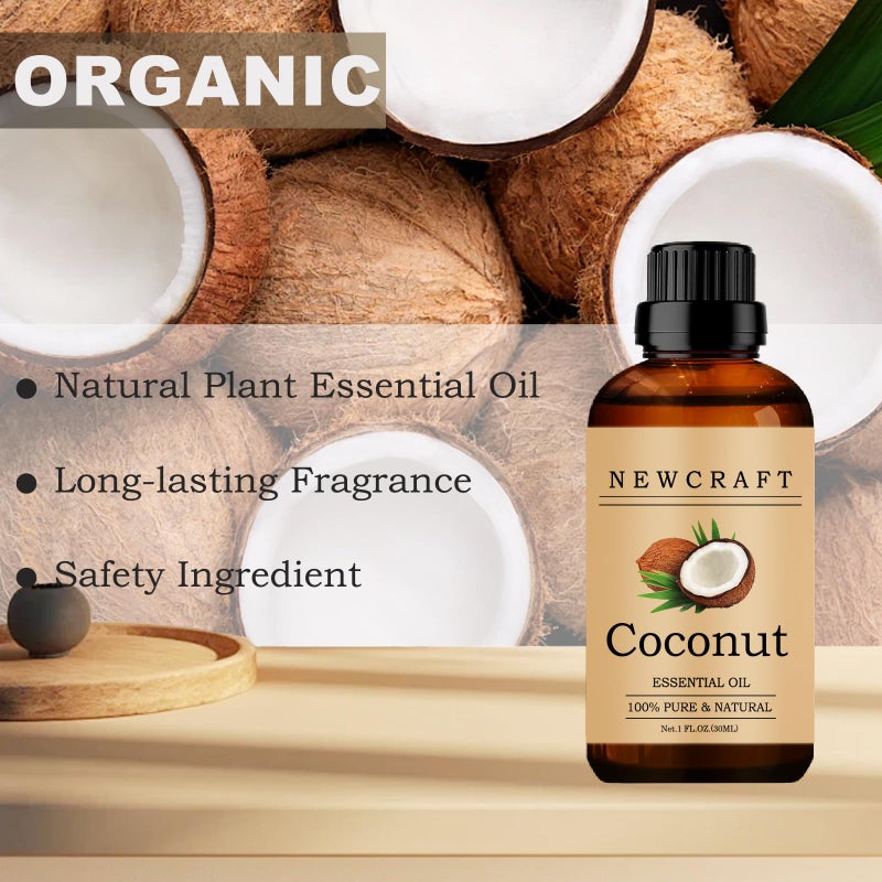 NewCraft Coconut Essential Oils, 100% Pure and Natural Essential Oil for Aromatherapy Diffuser - Coconut/1 Fl Oz - Image 2