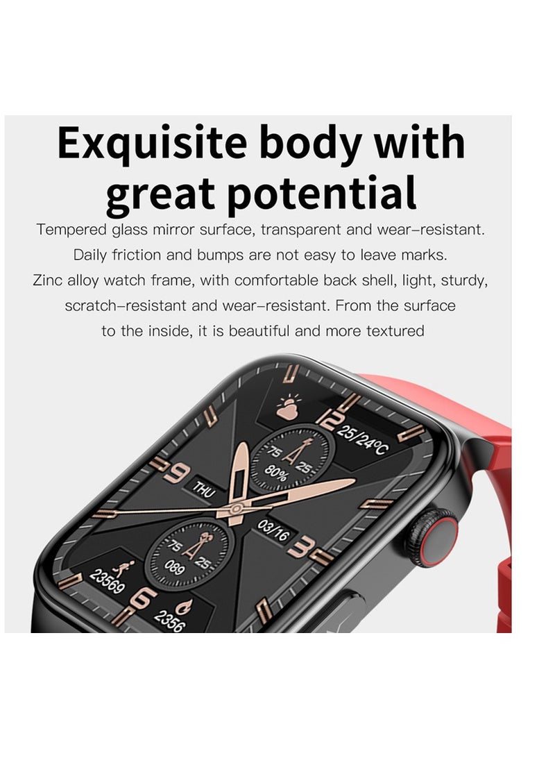 AROAQ Smart Watch, Fitness Tracker With Heart Rate Monitor, Blue Silicon Multifunctional Smart Watch, Waterproof Activity Tracker For Android And Ios Phones - Image 3