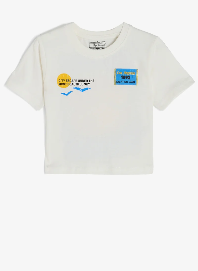 ريبلز مع نمشي Boys Drop Shoulder Tee & Shorts Set
