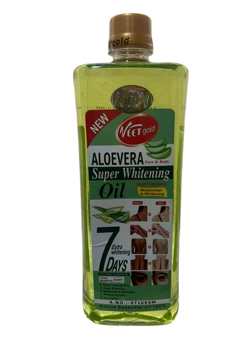 Veet gold - Aloe Vera Super Whitening Oil 1000 ML - Image 1