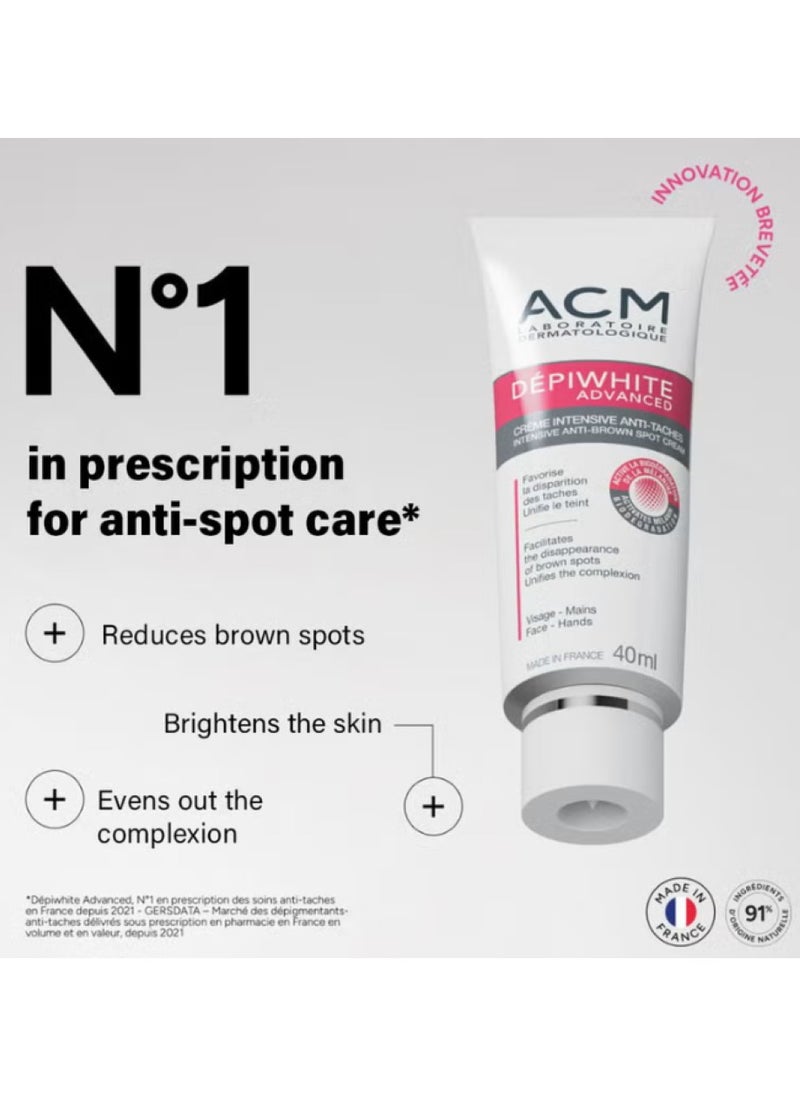 ACM Laboratoire dermatologique - ACM DEPIWHITE ADVANCED INTENSIVE ANTI-BROWN SPOT CREAM 40ml - Image 1