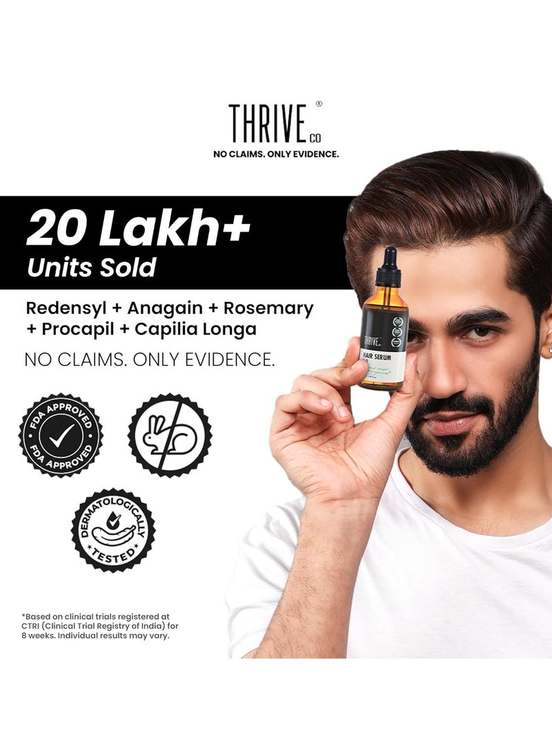 ثريفيكو سيروم نمو الشعر 2.0 لنمو الشعر والتحكم في تساقط الشعر | مع ريدينسيل + أناجين + روزماري + بروكابيل + كابيليا لونجا | للرجال والنساء | 50 مل (عبوة من 3) - Image 2