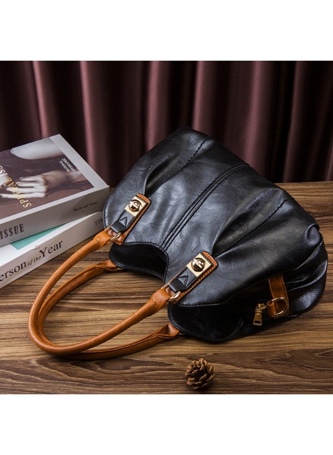 4pcs Purses Retro Tote Handbags for Women - Stylish Shoulder Bags Soft Top Handle Satchel Set  - Image 4