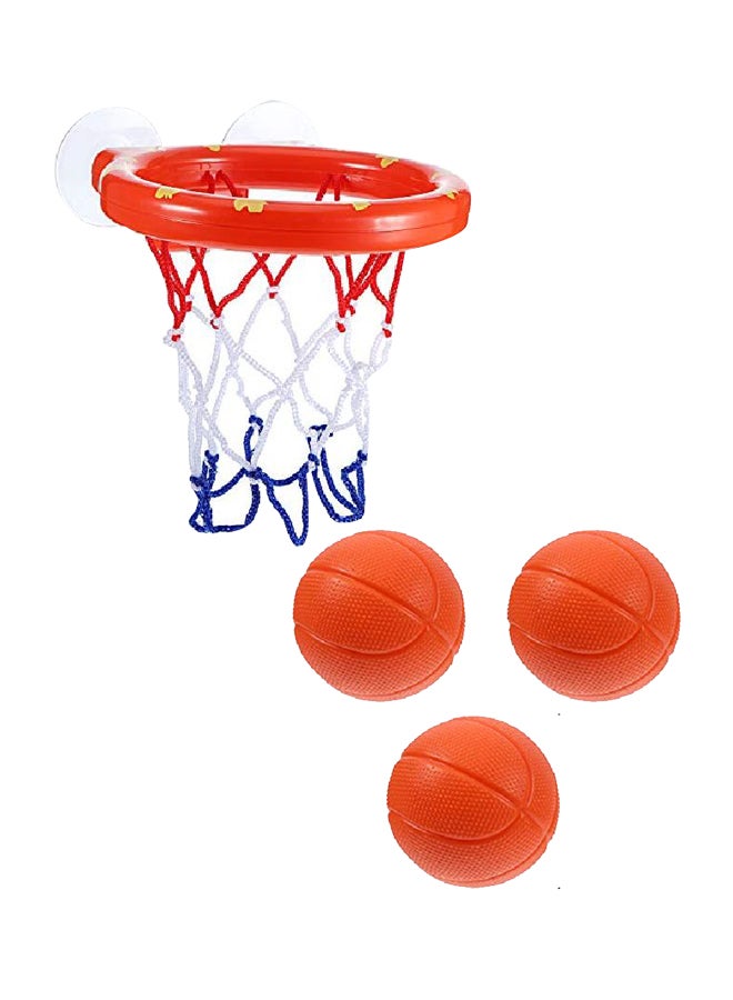 جوفيتيك مجموعة استحمام مكونة من حلقة كرة السلة و3 كرات - Image 1
