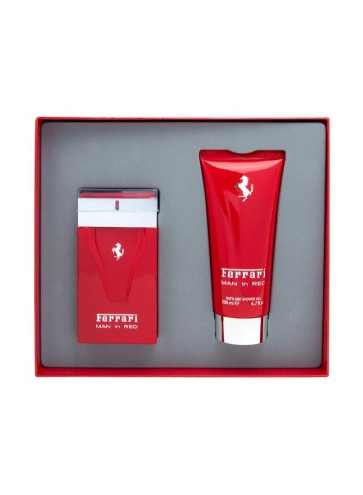 Ferrari Man in Red perfume set for men Eau de Toilette 100ml