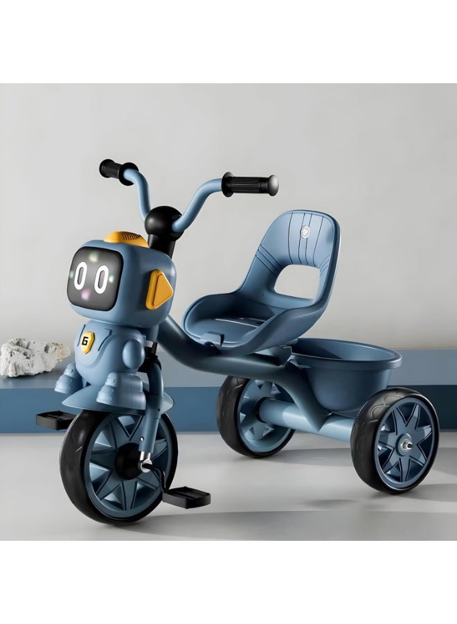 DubaiGallery Tricycle for Kids, Baby Cycle with Light and Music, Kids Tricycle with Back Storage Basket & 3 Wheels, Kids Cycle Bike For 2 to 5 Years Boys Girls  - Image 5