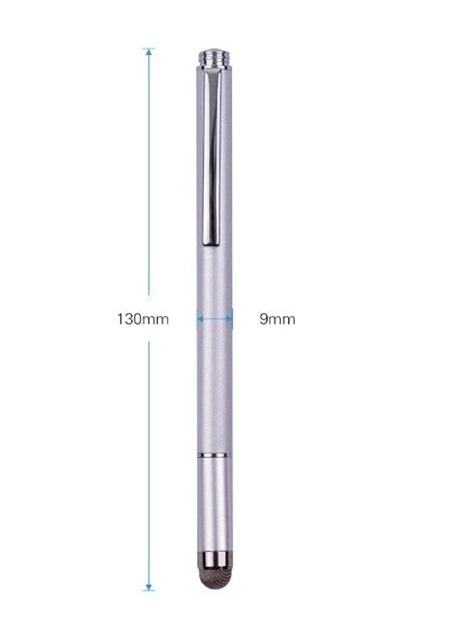 2-Piece 2-In-1 Stylus Pen Silver - Image 2