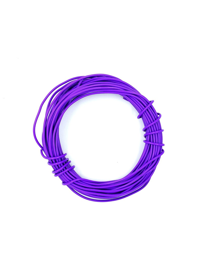 Invento INVENTO 20mtr 20 AWG 05 sqmm 15A Tinned Copper PVC Wire Flexible Violet Cable 17mm Dia High Temperature for DIY  - Image 4