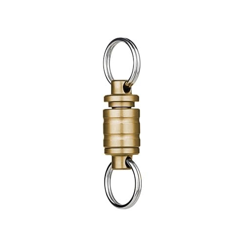 OKNIFE Otacle R1 Brass Magnetic Keychain Connector, Esay Detachable Key Ring, Quick Release EDC Accessory for Outdoor - Image 2