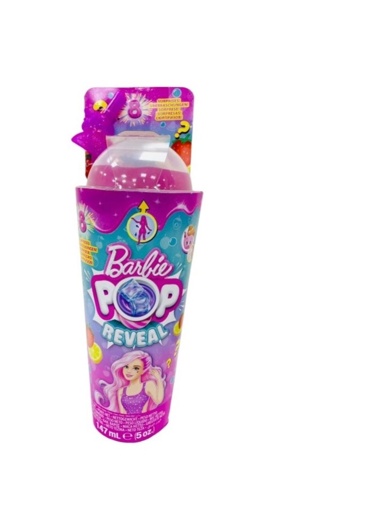 Barbie Pop Reveal Doll Juicy Fruit Series - Strawberry