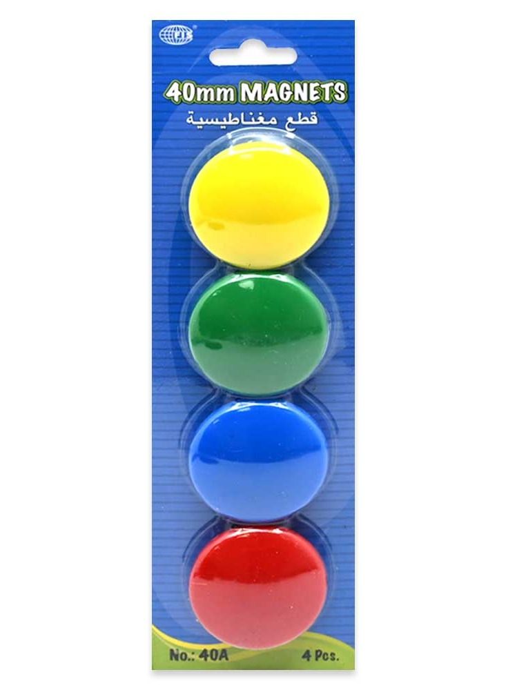 FIS Colored Magnet, Non Transparent Assorted Colors, Pack Includes 3 Sets (20mm set, 30 mm set,  40 mm set) -FSMI203040A/3 - Image 2