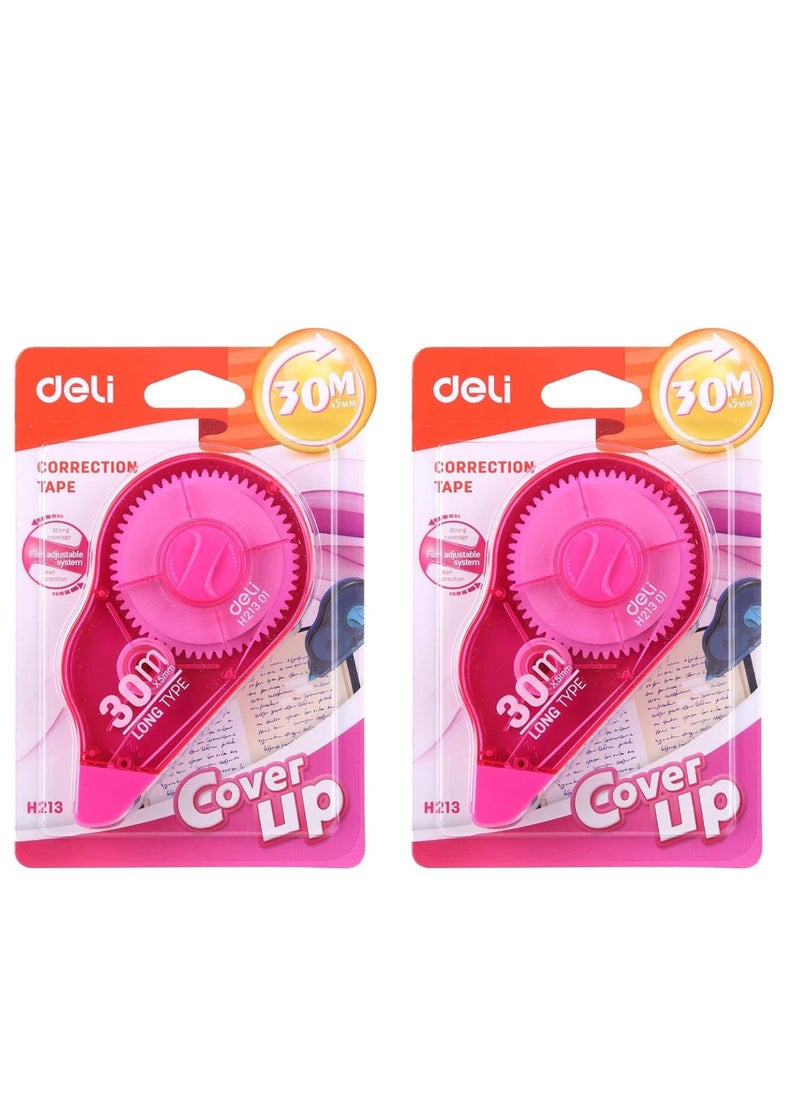 Deli Deli 2-Pieces Excellent Covering Power Correction Tape - Assorted Color 