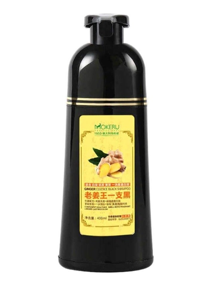 MOKERU Mokeru Ginger Black Hair Shampoo Organic Pure Natural Hair Dye 500 ML  - Image 2