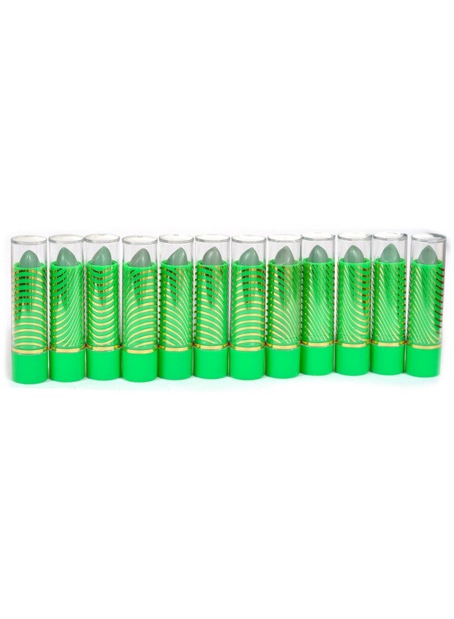 Princessa Aloe Vera Mood Lipstick Green Color (12pc/pk) by Princessa
