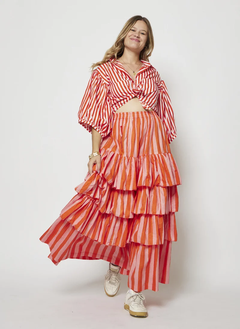 Kyshmysh TANGERINE SKIRT SET