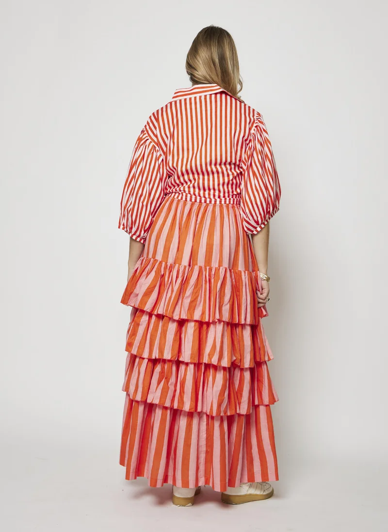 Kyshmysh  TANGERINE SKIRT SET for Women | Best Price UAE