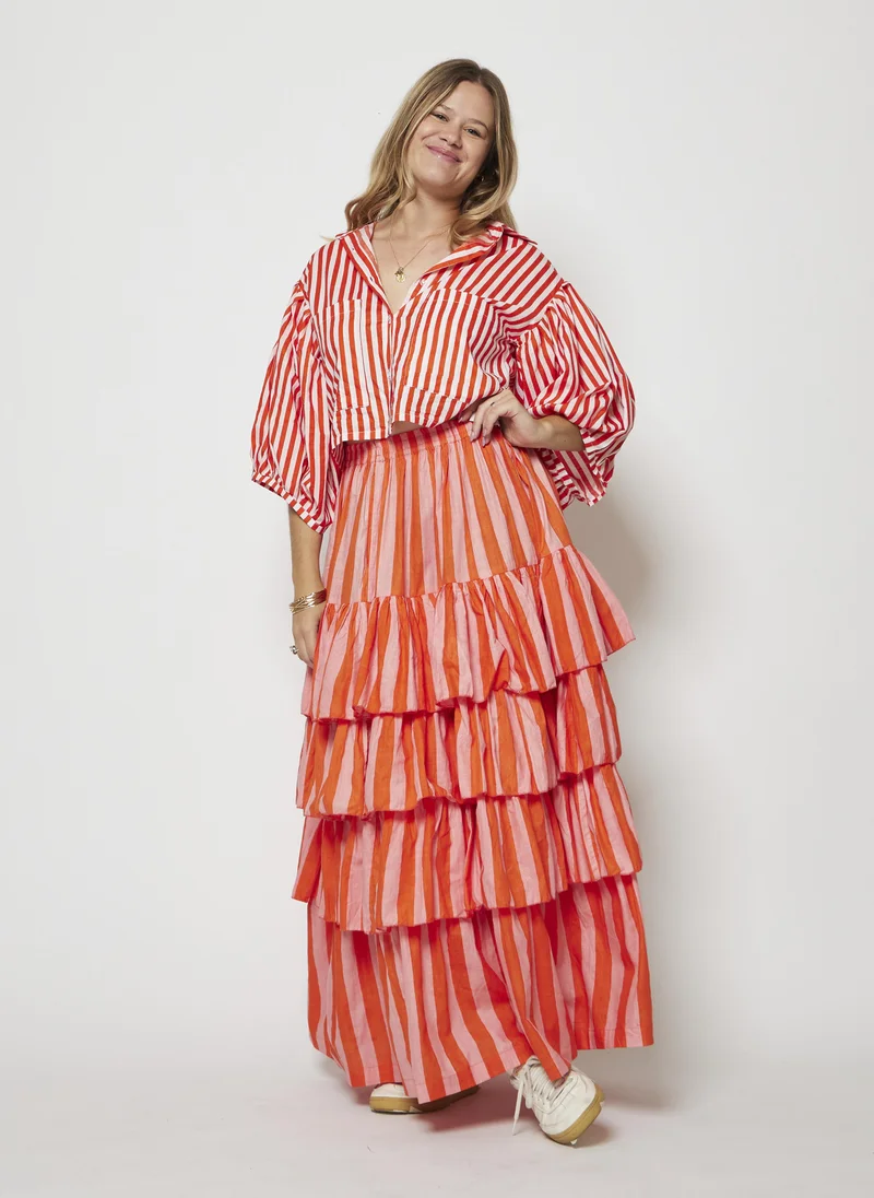 Kyshmysh TANGERINE SKIRT SET