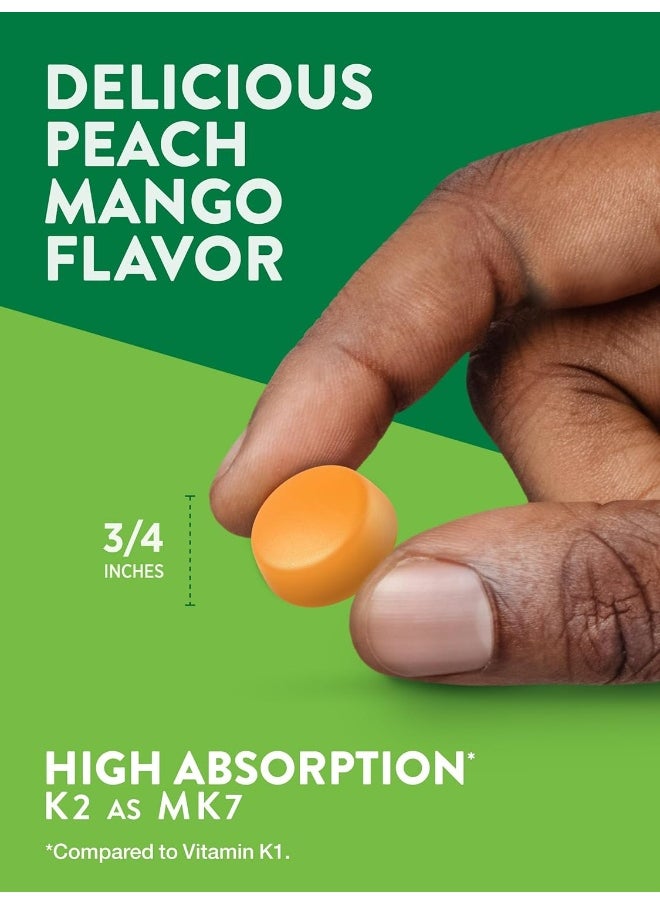 Nature's Truth Nature's Truth Vitamin K2 + D3 Gummy Complex | 50 Count | Vegetarian, Non-GMO & Gluten Free Supplement | Natural Peach Mango Flavor  - Image 5