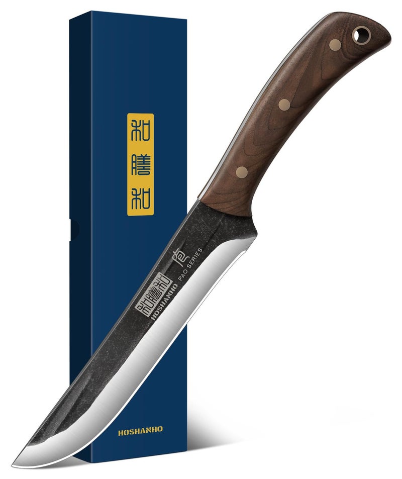 HOSHANHO 6.7 Inch Boning Knife for Meat Cutting, Super Sharp Fillet Knife for Fish, High Carbon Steel Hand Forged Butcher Knives for Brisket Trimming, BBQ, Camping - Image 1