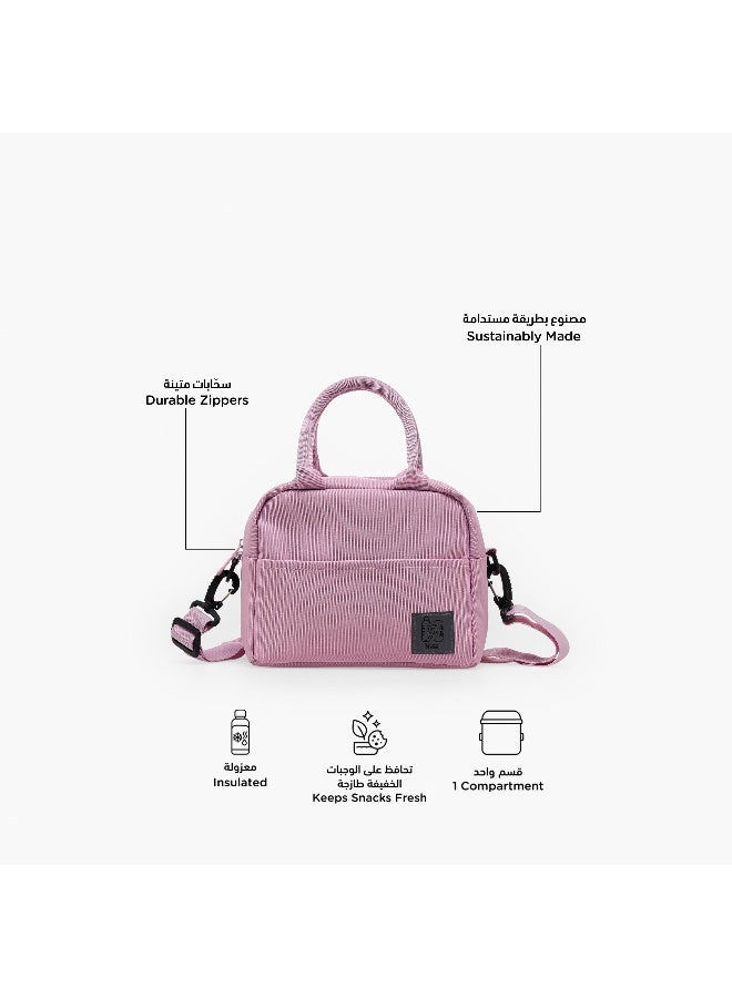 Must Lunch Bag-Monochrome-Sustainable-1 Cmprt (Rpet 900D Pu) Dusty Pink \ 24X19X13 - Image 3