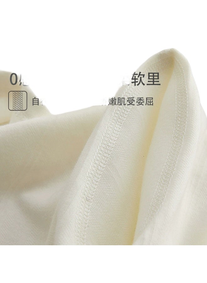 Half-back shirt for newborn babies, autumn newborn clothing, pure cotton seamless top, baby monk suit, newborn clothing single top, roasted chestnut color, 59cm. - Image 2