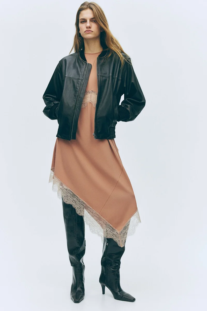 H&M Lace-trimmed dress