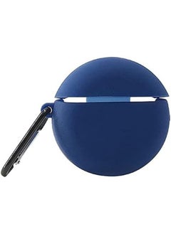 ELTRAZONE Silicone Case Cover for Huawei FreeBuds 3 - Anti-Shock Full Protection with Carabiner and Charging Port Accessibility - Blue  - Image 2