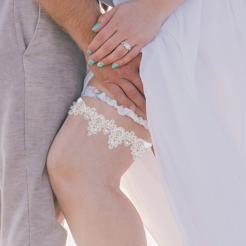 2pcs Women Garters Wedding Bridal Garters Lace Garters Wedding Lace Leg Bands - Image 4