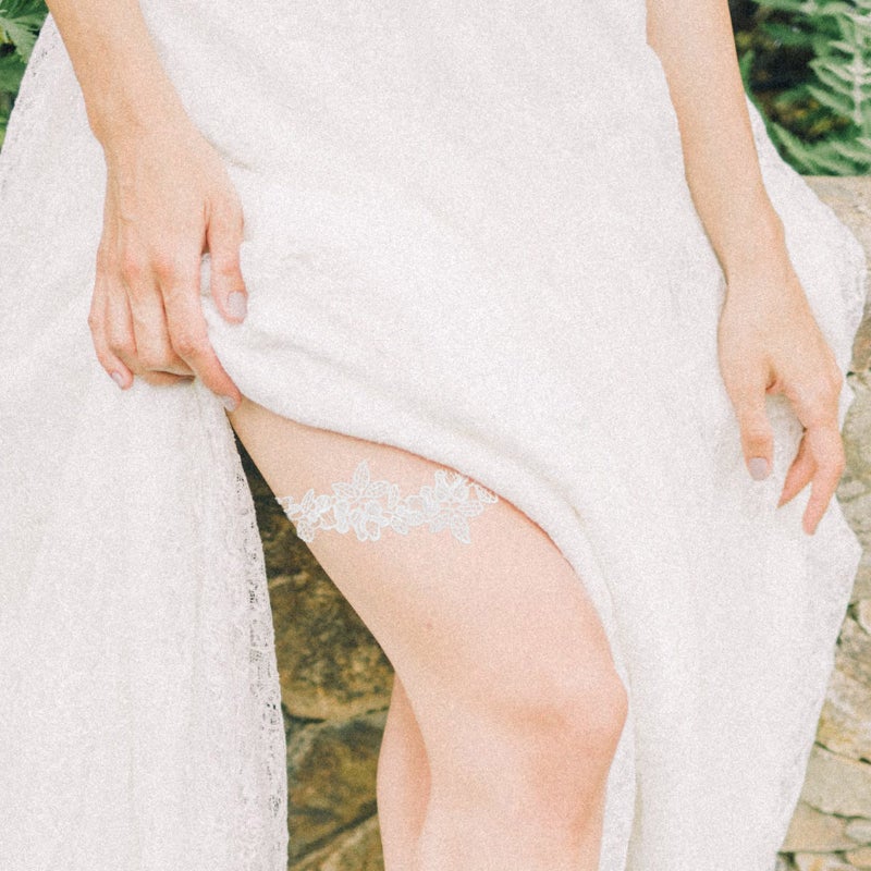 2pcs Women Garters Wedding Bridal Garters Lace Garters Wedding Lace Leg Bands - Image 3