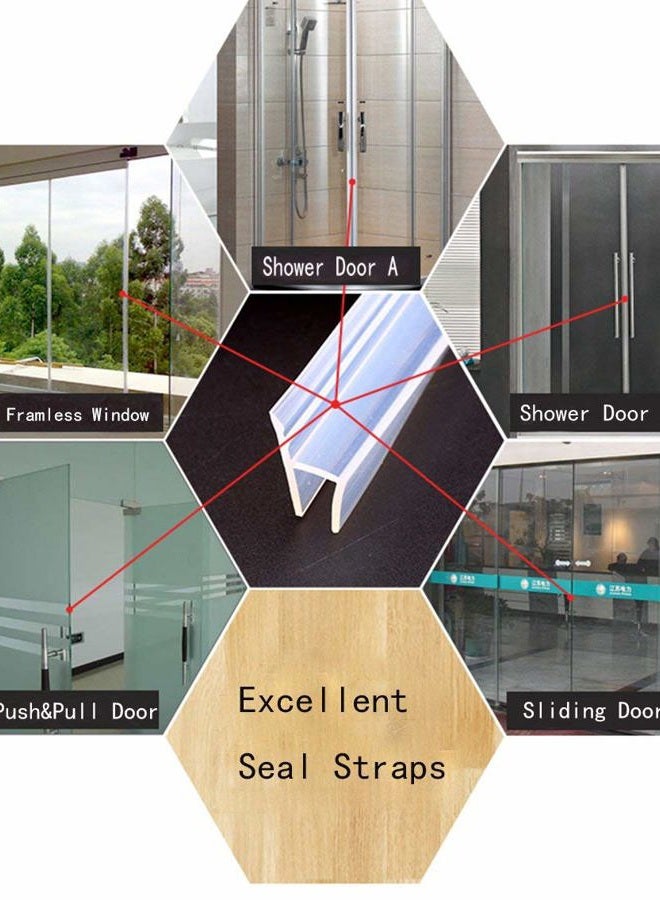 Zengest Glass Door Seal Strip, 120 Inch Soft Shower Door Sweep to Stop Leaks, Shower Silicone Seal Strip - Image 5