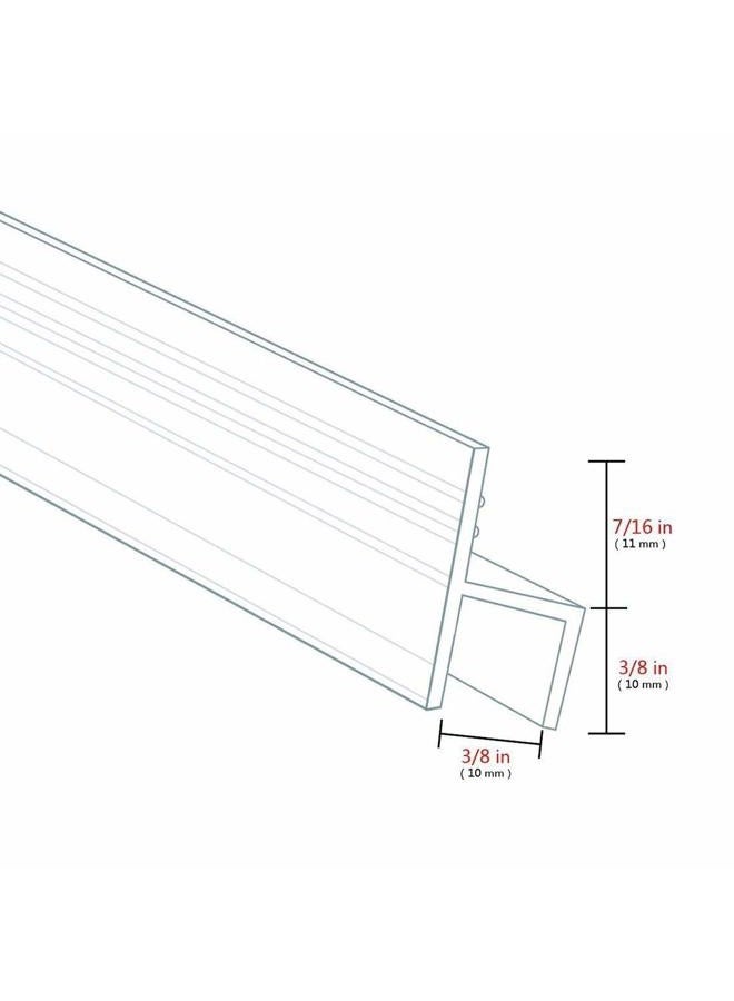 Zengest Glass Door Seal Strip, 120 Inch Soft Shower Door Sweep to Stop Leaks, Shower Silicone Seal Strip - Image 3